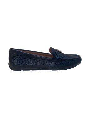 Coach Women’s Black Leather Mona Driver Loafers Casual Slip-On Shoes Sz US9.5B